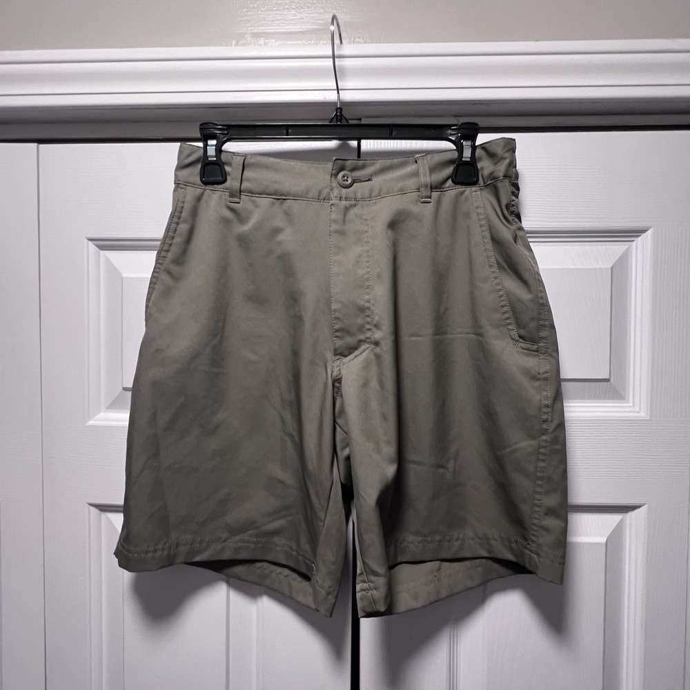 Columbia Men's Mist Trail Hiking Shorts Size 32 8" Long Stone Green AM0307